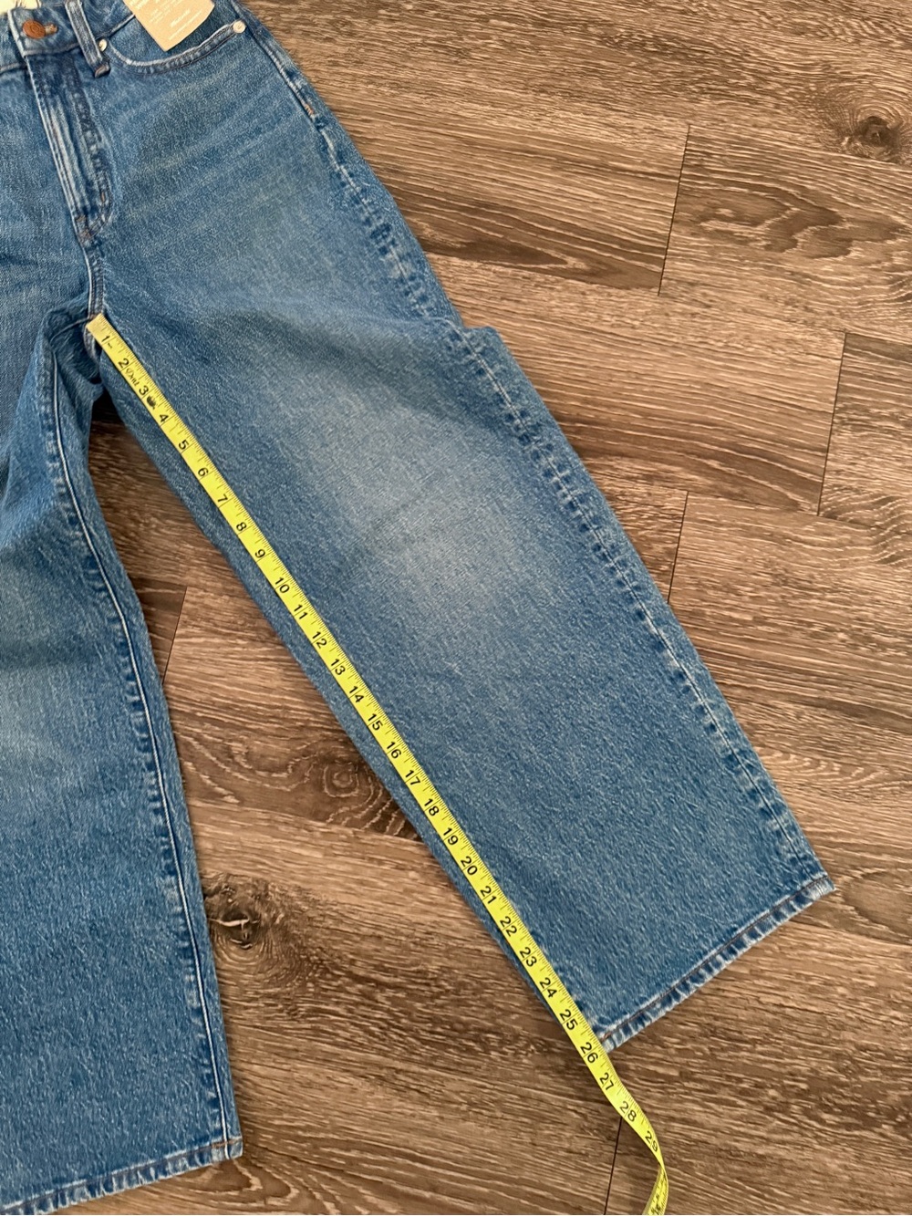 Madewell The Curvy Perfect Vintage Wide Leg Crop Jean New - Picture 4 of 5